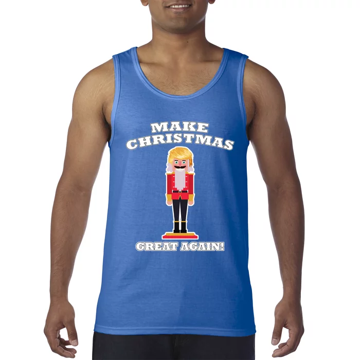 Make Christmas Great Again Christmas Nutcracker Trump Hair Gift Tank Top