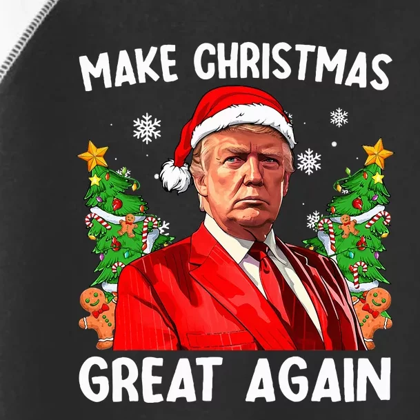 Make Christmas Great Again Santa Trump 2024 Toddler Fine Jersey T-Shirt