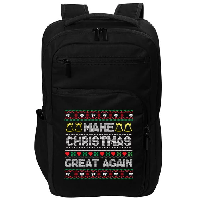 Make Christmas Great Again Trump 2024 Christmas Impact Tech Backpack