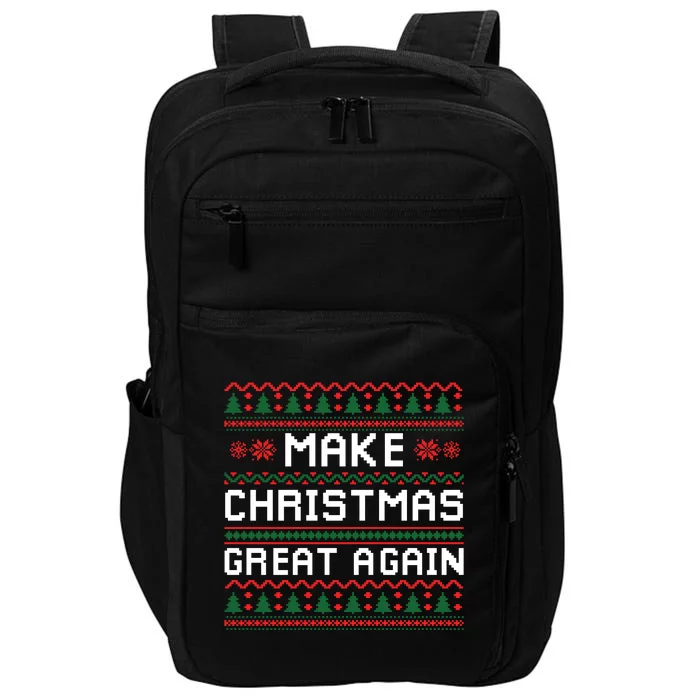 Make Christmas Great Again Trump 2024 Christmas Impact Tech Backpack