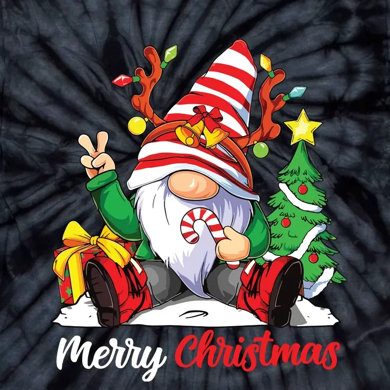 Merry Christmas Gnome Family Christmas Tie-Dye T-Shirt