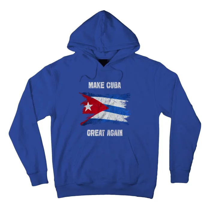 Make Cuba Great Again Free Cuba Sos Cuba Vintage Cuban Flag Cute Gift Tall Hoodie