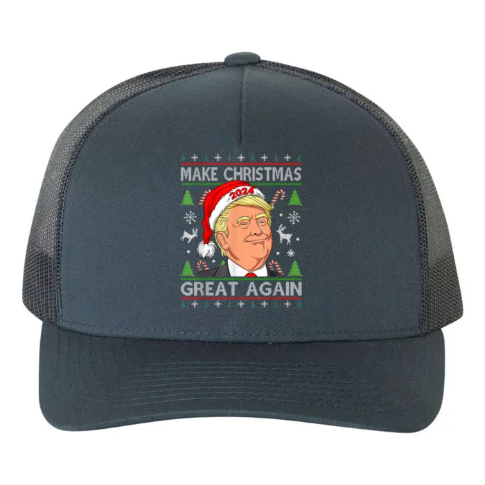 Make Christmas Great Again Funny Trump Ugly Christmas Gift Yupoong Adult 5-Panel Trucker Hat