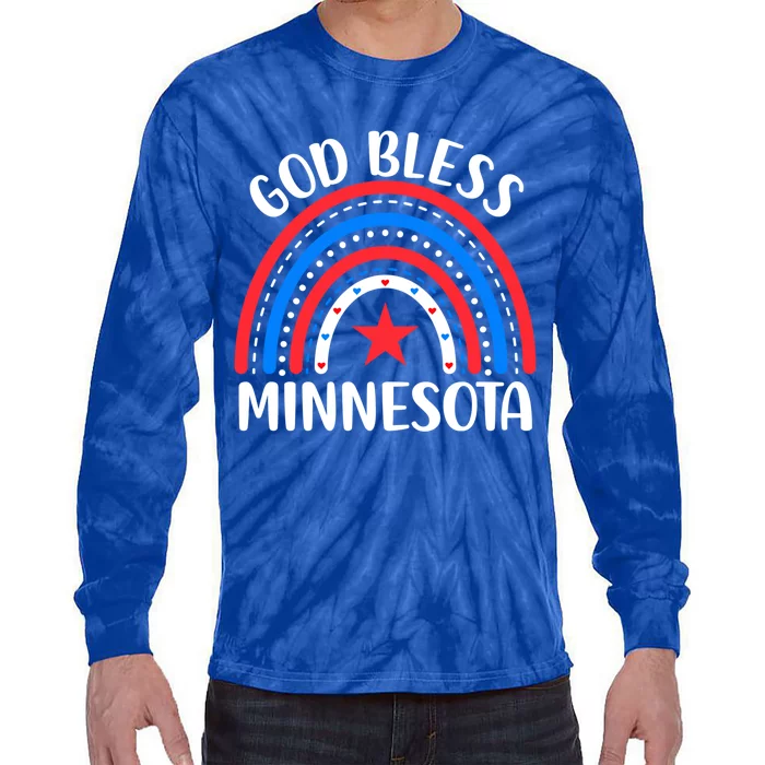 Minnesota Cool Gift I Love Minnesota Usa Great Gift Tie-Dye Long Sleeve Shirt