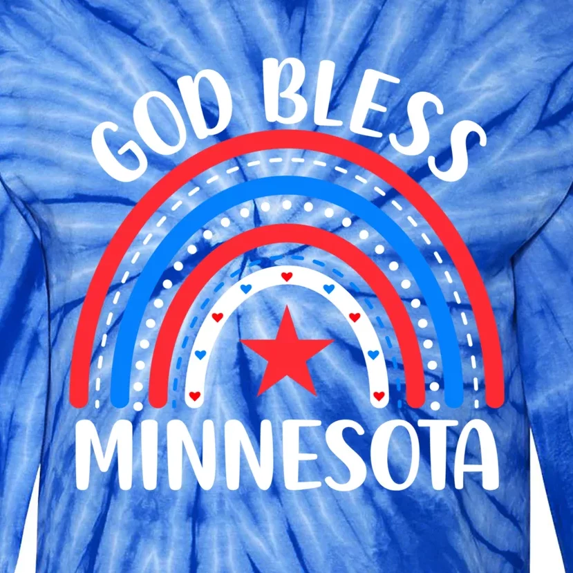 Minnesota Cool Gift I Love Minnesota Usa Great Gift Tie-Dye Long Sleeve Shirt