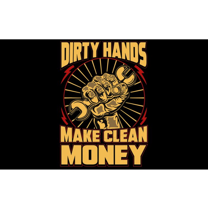 Mechanic Car Guy Dirty Hands Make Clean Money Bumper Sticker