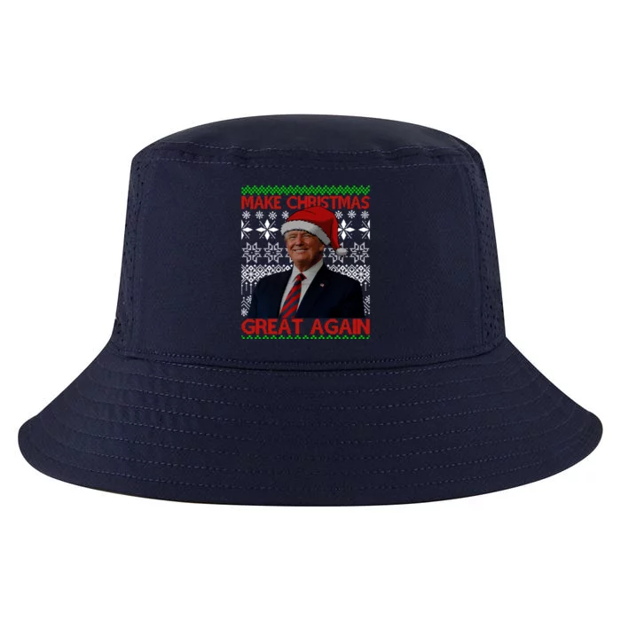 Make Christmas Great Again Santa Trump Family Ugly Sweater Great Gift Cool Comfort Performance Bucket Hat