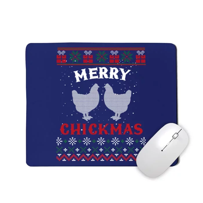 Merry Chickmas Gift For Christmas Lovers Mousepad