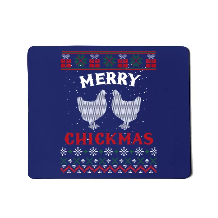 Merry Chickmas Gift For Christmas Lovers Mousepad