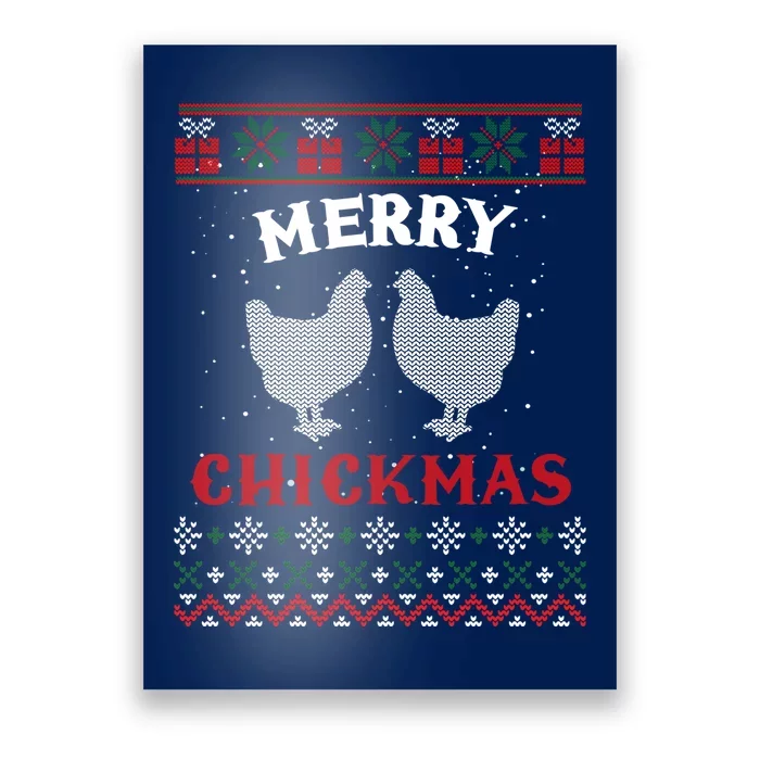 Merry Chickmas Gift For Christmas Lovers Poster