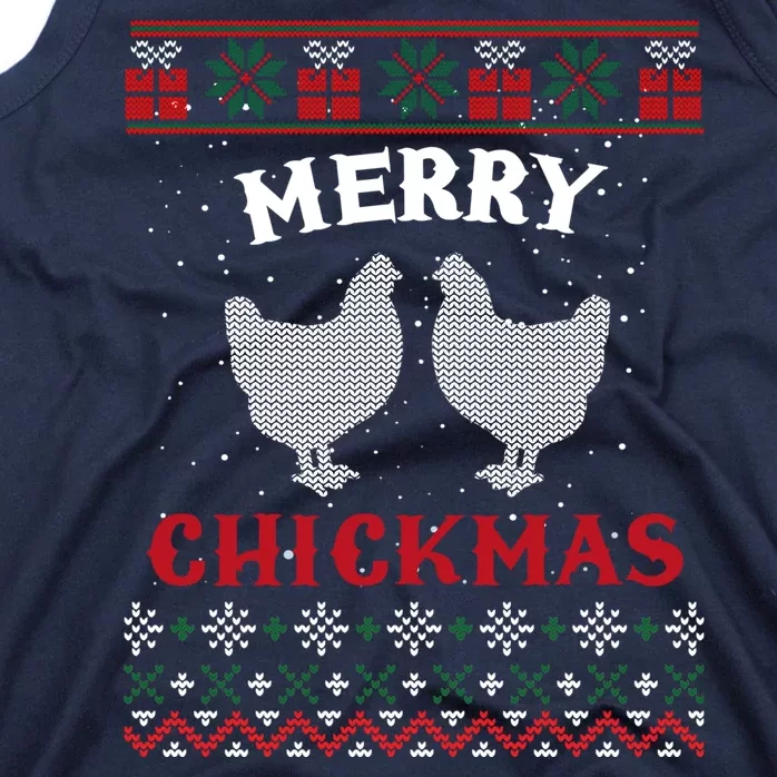 Merry Chickmas Gift For Christmas Lovers Tank Top