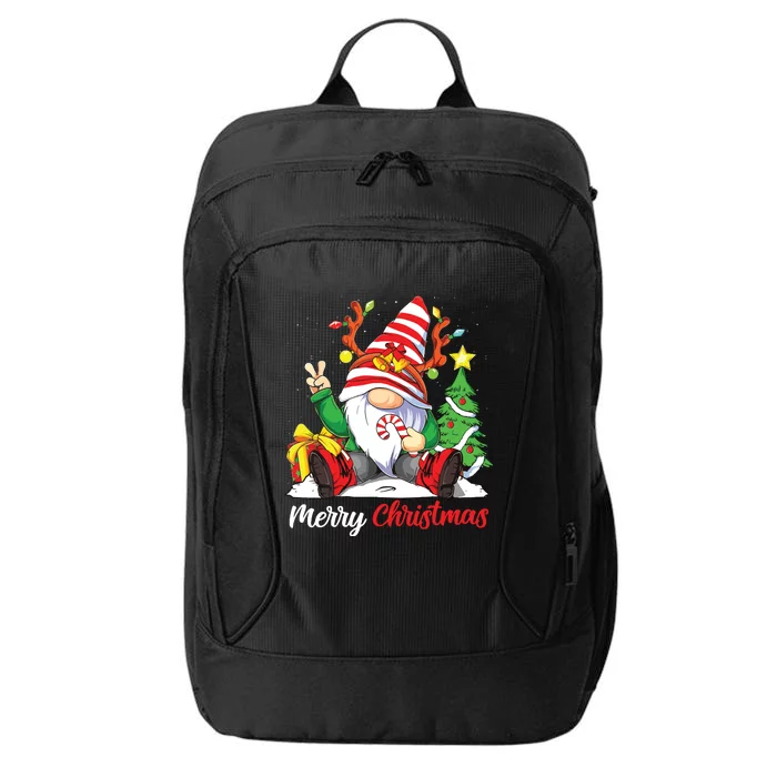 Merry Christmas Gnome Family Christmas Shirts For Women City Backpack