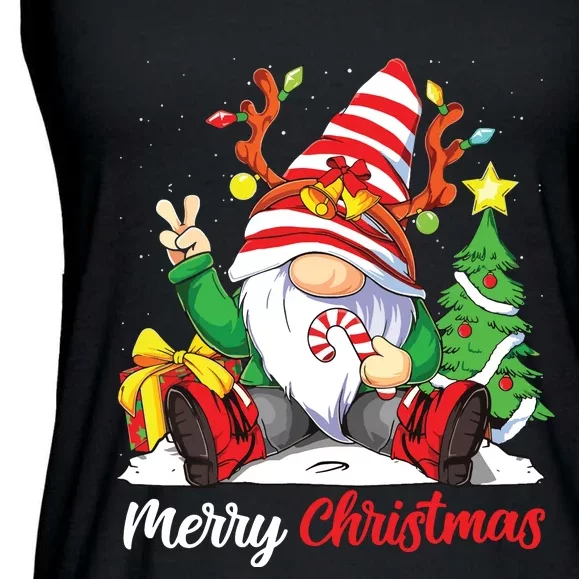 Merry Christmas Gnome Family Christmas Shirts For Women Ladies Essential Flowy Tank