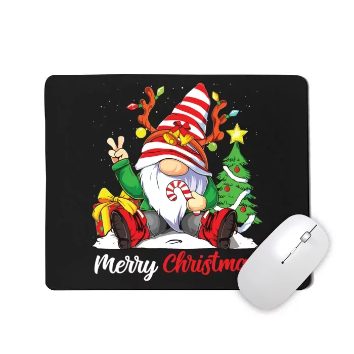 Merry Christmas Gnome Family Christmas Shirts For Women Mousepad