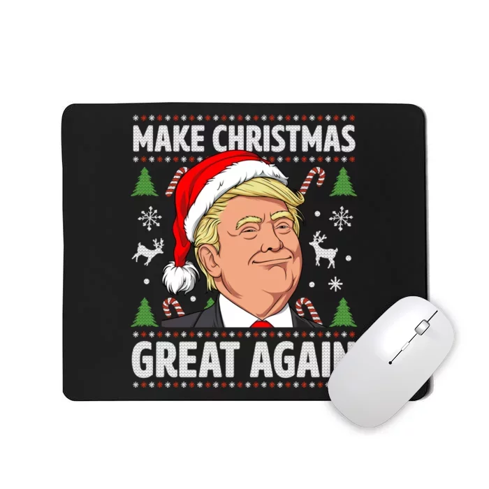 Make Christmas Great Again Funny Trump Ugly Christmas Mousepad