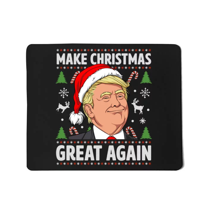 Make Christmas Great Again Funny Trump Ugly Christmas Mousepad