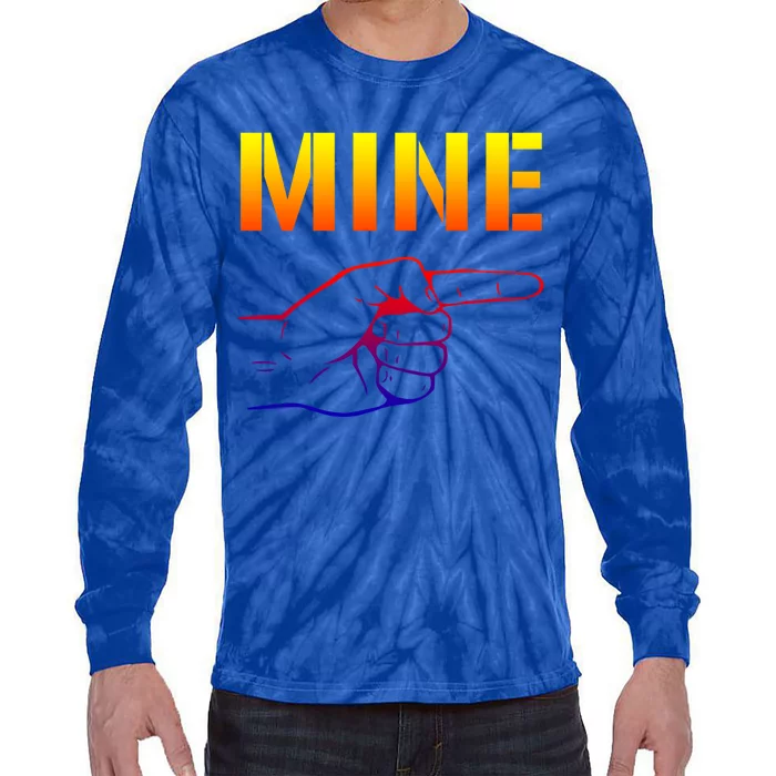 Mine Cool Gift Valentine's Day Meaningful Gift Tie-Dye Long Sleeve Shirt