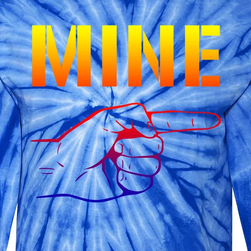 Mine Cool Gift Valentine's Day Meaningful Gift Tie-Dye Long Sleeve Shirt