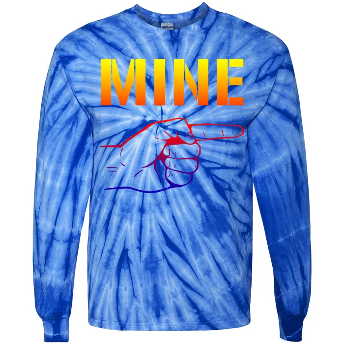 Mine Cool Gift Valentine's Day Meaningful Gift Tie-Dye Long Sleeve Shirt