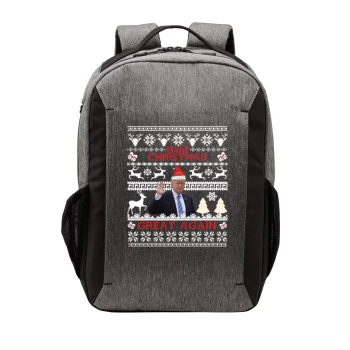 Make Christmas Great Again 2024 Trump Ugly Christmas Family Great Gift Vector Backpack