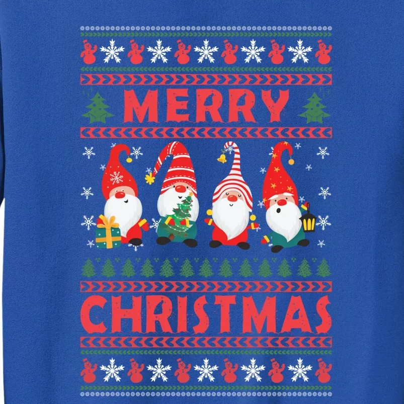 Merry Christmas Gnomies Family Matching Pajamas Ugly Gnome Meaningful Gift Tall Sweatshirt