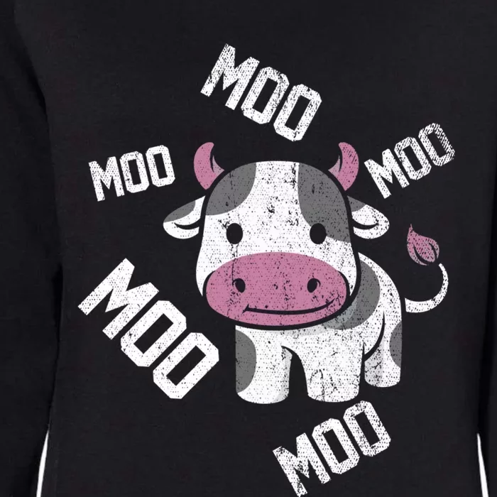 Moo Cow Gift Womens California Wash Sweatshirt