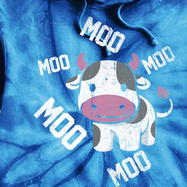 Moo Cow Gift Tie Dye Hoodie