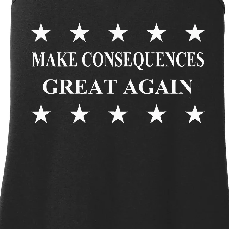 Make Consequences Great Again Ladies Essential Tank