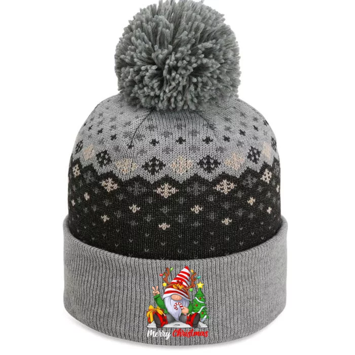 Merry Christmas Gnome Family Christmas The Baniff Cuffed Pom Beanie