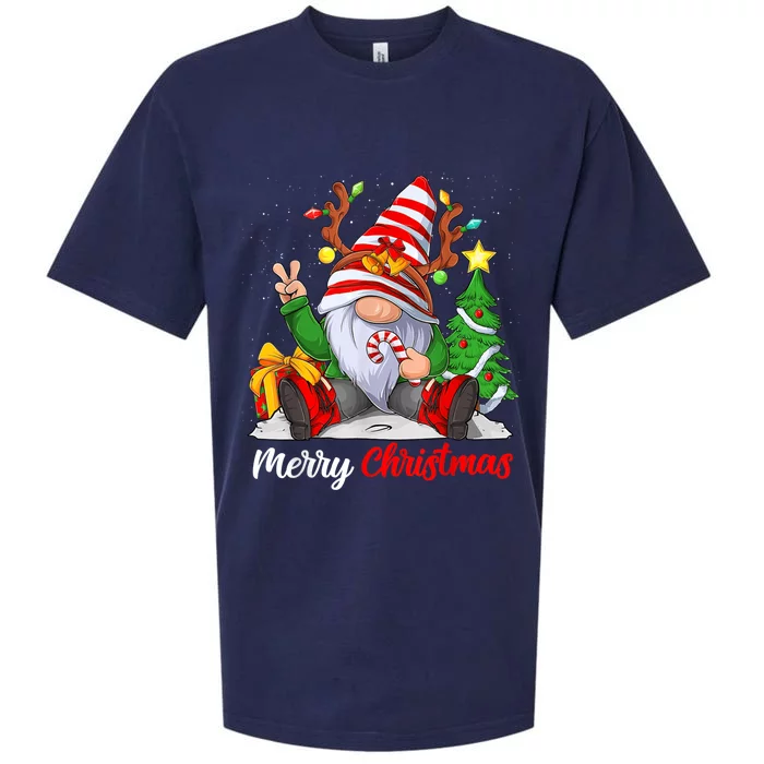 Merry Christmas Gnome Family Christmas Sueded Cloud Jersey T-Shirt