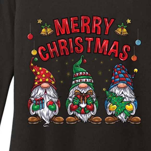 Merry Christmas Gnomies Cool Gift Womens CVC Long Sleeve Shirt