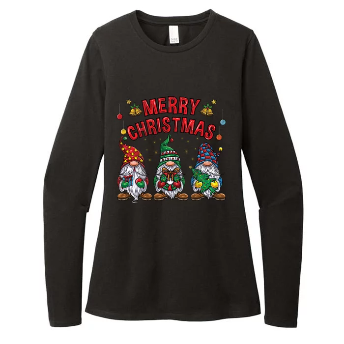 Merry Christmas Gnomies Cool Gift Womens CVC Long Sleeve Shirt