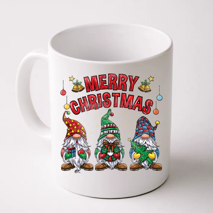 Merry Christmas Gnomies Cool Gift Front & Back Coffee Mug