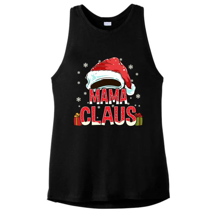 Mama Claus Group Funny Gift Matching Family Christmas Great Gift Ladies Tri-Blend Wicking Tank