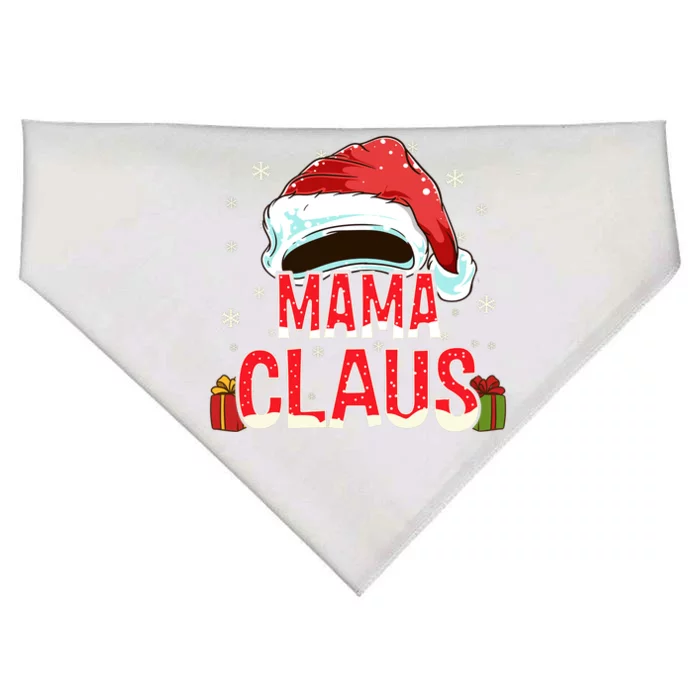 Mama Claus Group Funny Gift Matching Family Christmas Great Gift USA-Made Doggie Bandana