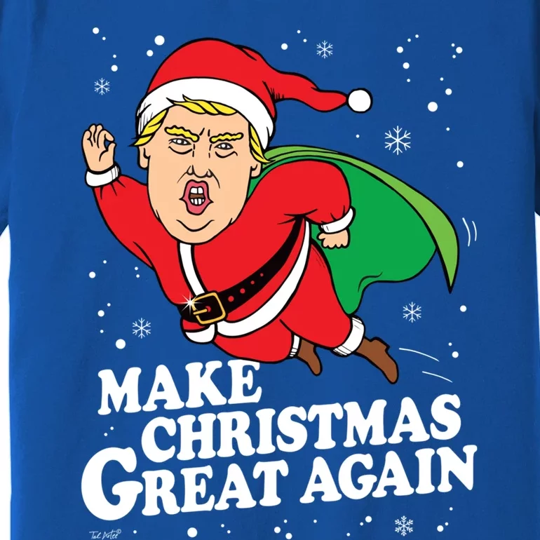 Make Christmas Great Againugly Xmas Donald Trump Parody Funny Gift Premium T-Shirt