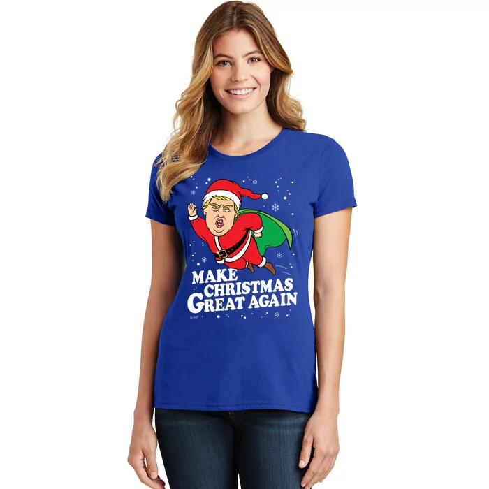 Make Christmas Great Againugly Xmas Donald Trump Parody Funny Gift Women's T-Shirt