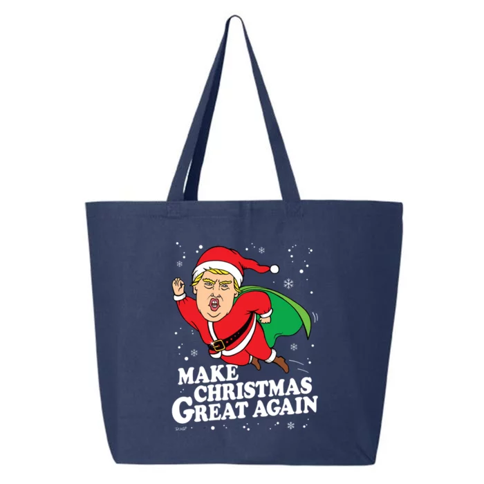 Make Christmas Great Againugly Xmas Donald Trump Parody Funny Gift 25L Jumbo Tote