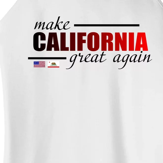 Make California Great Again Women’s Perfect Tri Rocker Tank