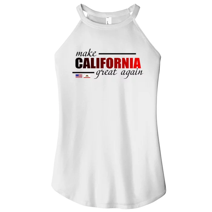 Make California Great Again Women’s Perfect Tri Rocker Tank