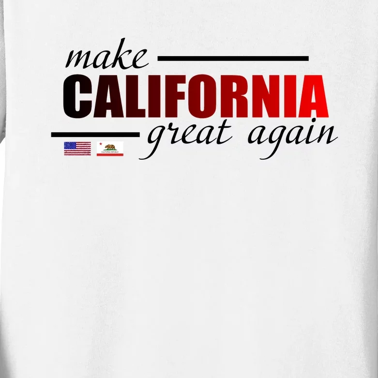 Make California Great Again Kids Long Sleeve Shirt