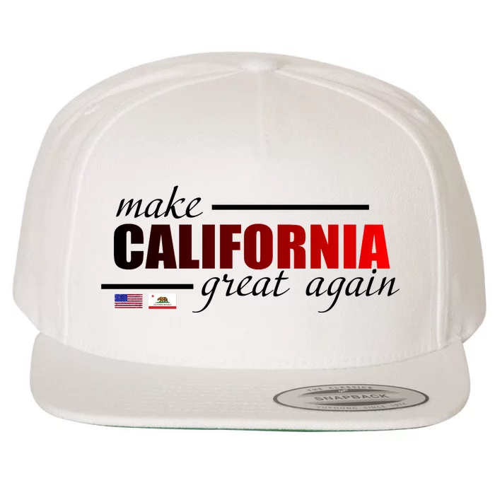 Make California Great Again Wool Snapback Cap