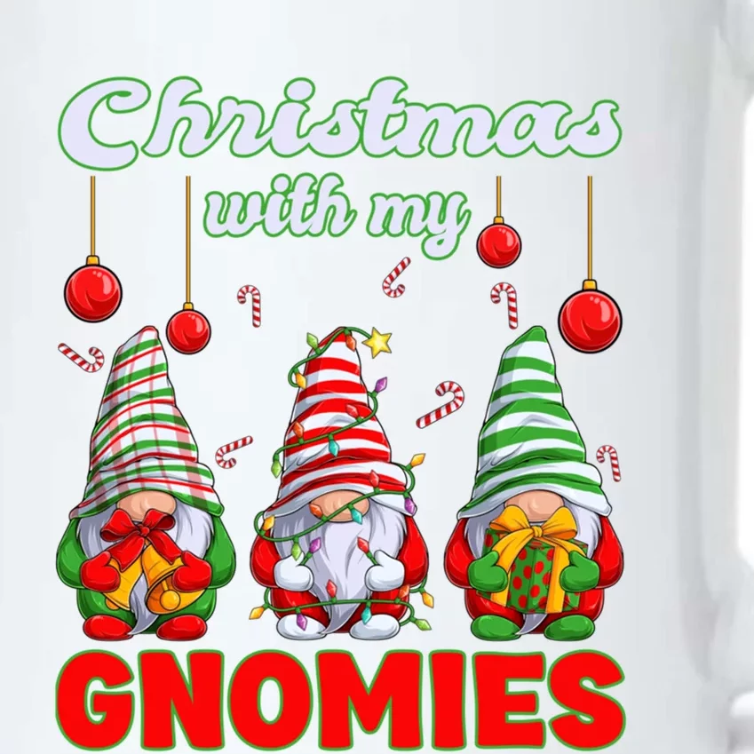 Merry Christmas Gnome Christmas With My Gnomies Gift Black Color Changing Mug