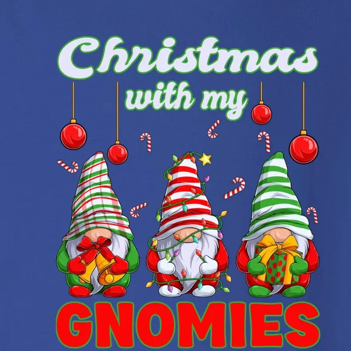 Merry Christmas Gnome Christmas With My Gnomies Gift Toddler Long Sleeve Shirt