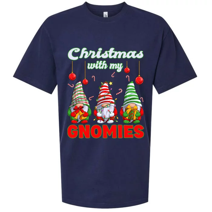 Merry Christmas Gnome Christmas With My Gnomies Gift Sueded Cloud Jersey T-Shirt