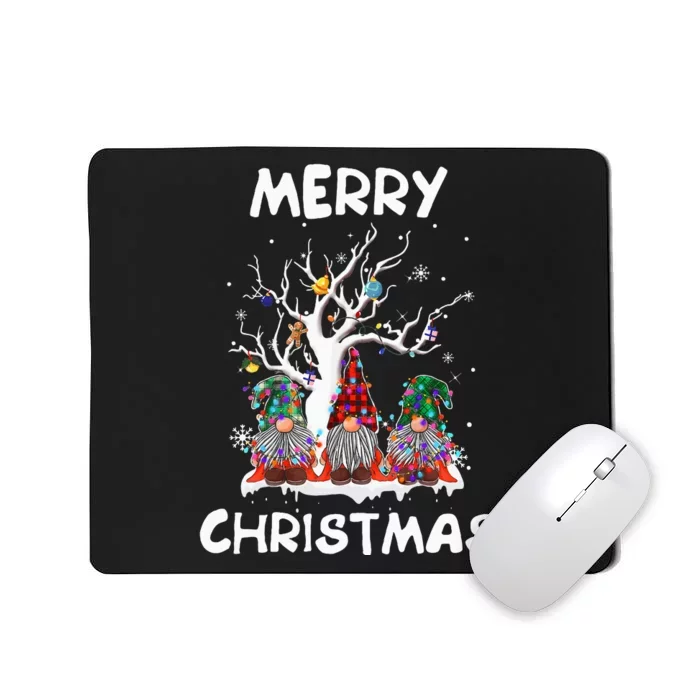 Merry Christmas Gnomes Funny Xmas Family Mousepad