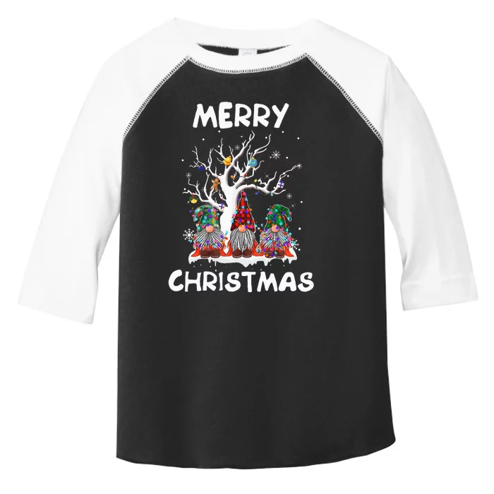 Merry Christmas Gnomes Funny Xmas Family Toddler Fine Jersey T-Shirt