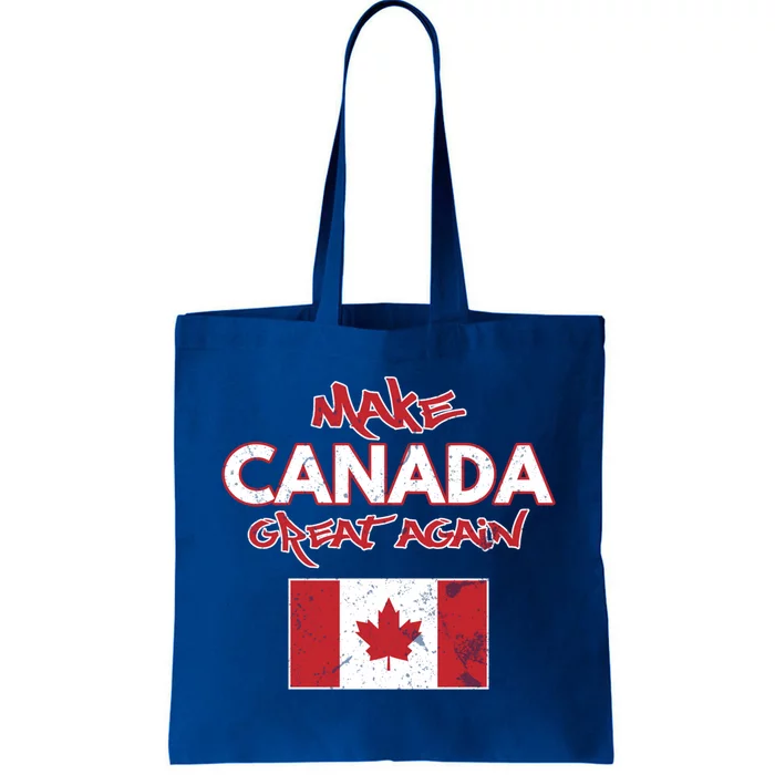 Make Canada Great Again Design Funny Canadian Flag Mcga Funny Gift Tote Bag