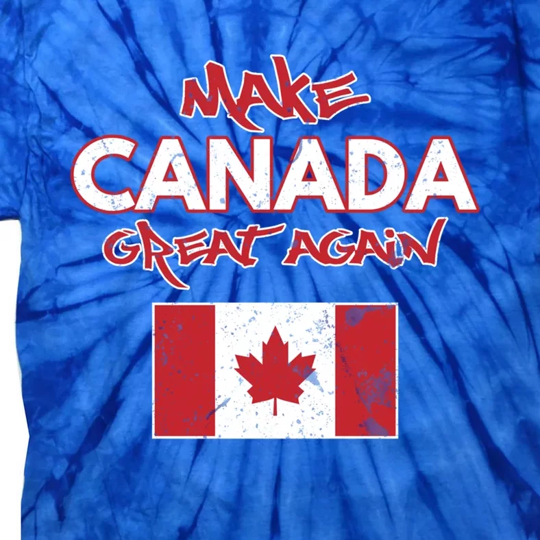 Make Canada Great Again Design Funny Canadian Flag Mcga Funny Gift Tie-Dye T-Shirt