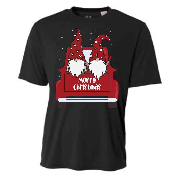 Merry Christmas Gnome Holiday Cute Cooling Performance Crew T-Shirt